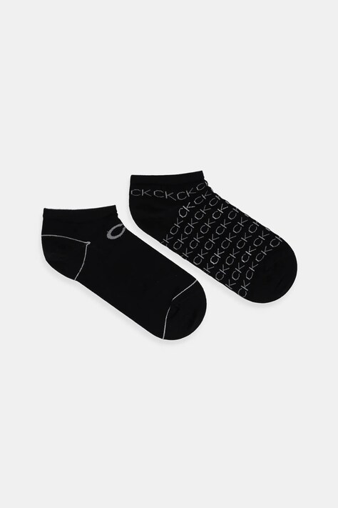 Calvin Klein Șosete (2-pack) femei, culoarea negru