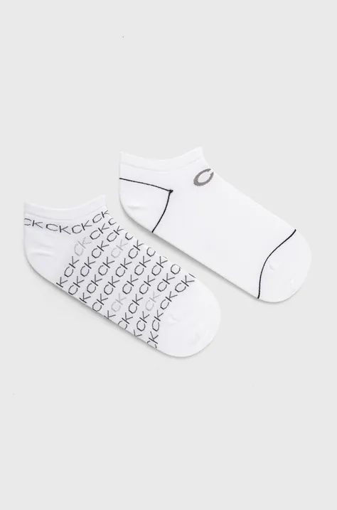 Κάλτσες Calvin Klein γυναικείες, χρώμα: άσπρο 701218779