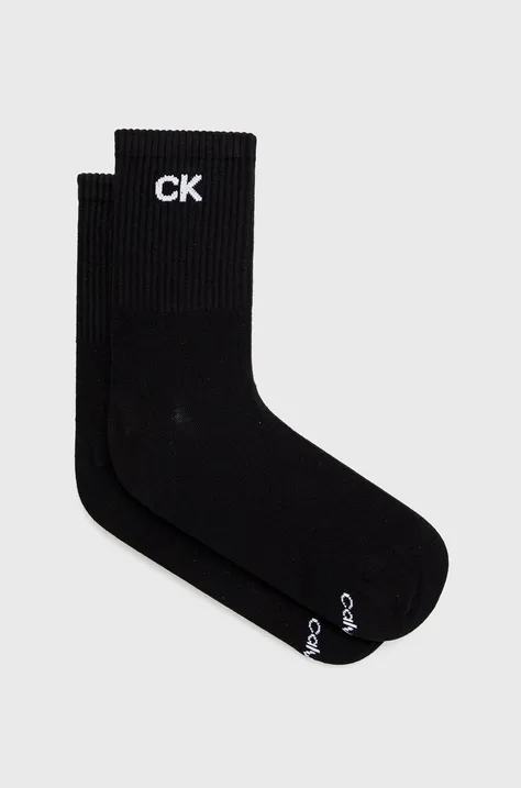 Ponožky Calvin Klein dámske, čierna farba