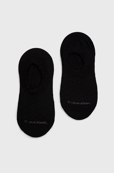 Ponožky Calvin Klein dámske, čierna farba, 701218787