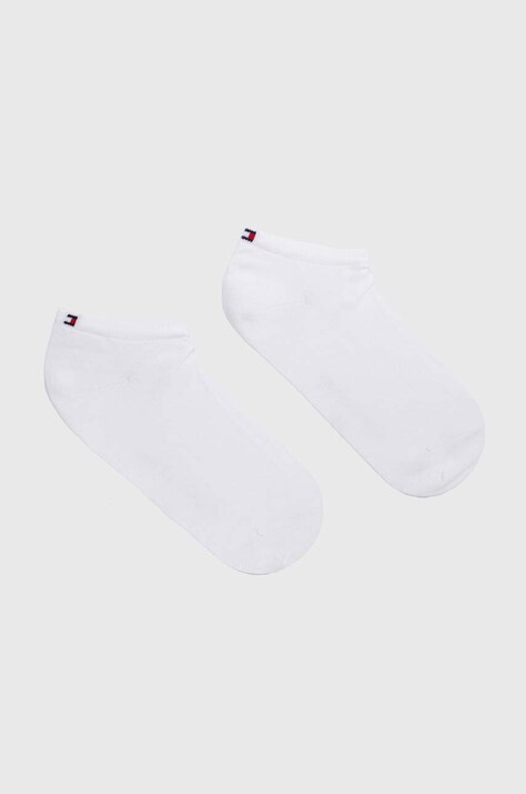 Tommy Hilfiger sosete 4-pack femei, culoarea alb