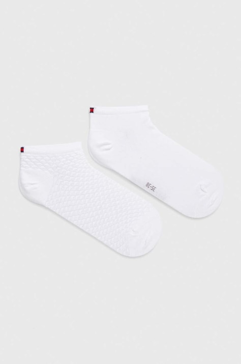 Шкарпетки Tommy Hilfiger 2-pack жіночі колір білий