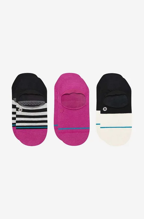 Ponožky Stance Absolute 3-pack dámské, růžová barva, W145A22ABS-LAV