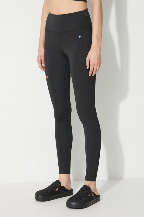 Fjallraven leggings women's black color