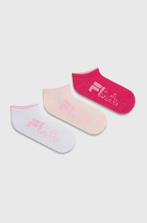 Παιδικές κάλτσες Fila 3-pack χρώμα: ροζ, F6935