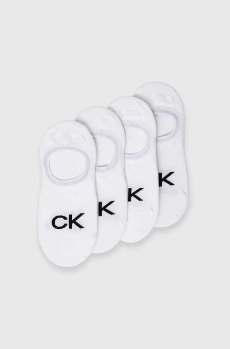 Шкарпетки Calvin Klein 4-pack жіночі колір білий 701220509