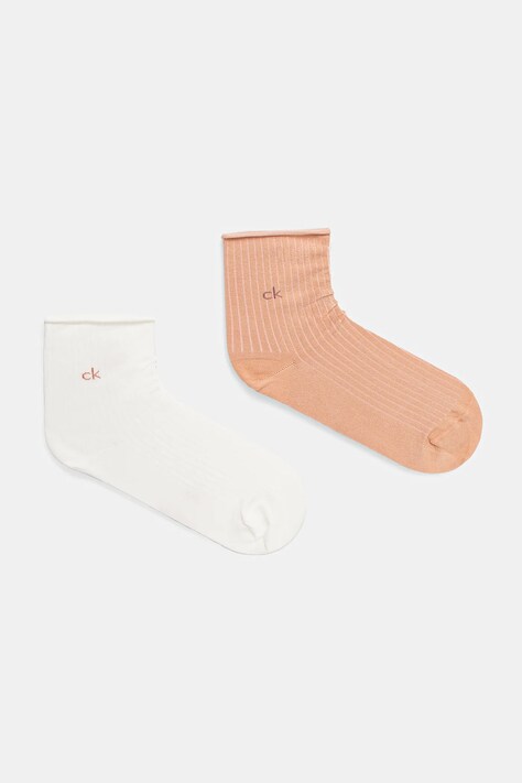 Шкарпетки Calvin Klein 2-pack жіночі колір помаранчевий 701229681
