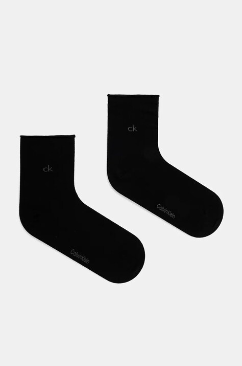 Κάλτσες Calvin Klein 2-pack χρώμα: μαύρο, 701229681