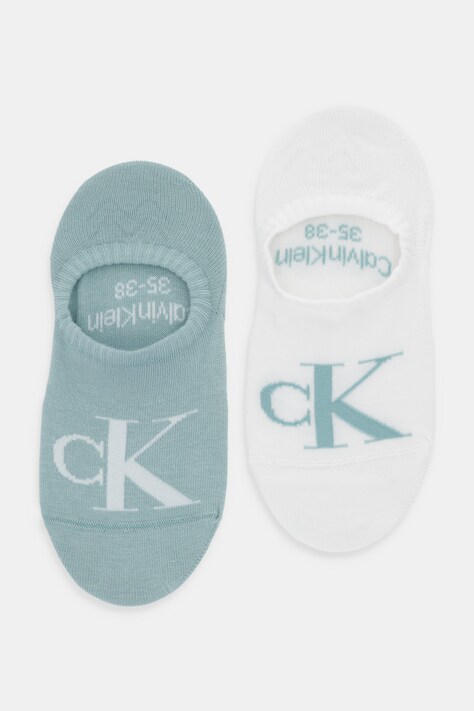Calvin Klein Jeans skarpetki 2-pack kolor turkusowy 701228817