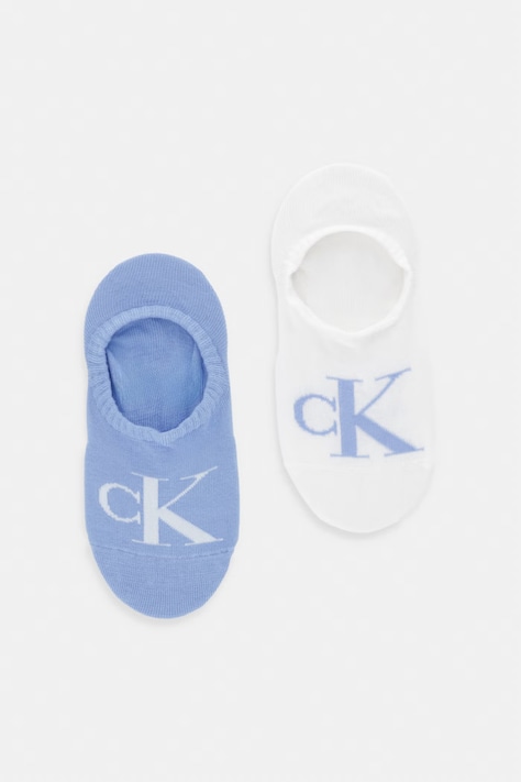 Calvin Klein Jeans skarpety damskie z bawełną 2-pack niebieskie 701228817