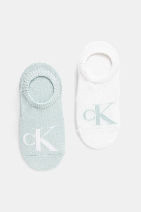Čarape Calvin Klein Jeans 2-pack za žene, boja: tirkizna, 701228817