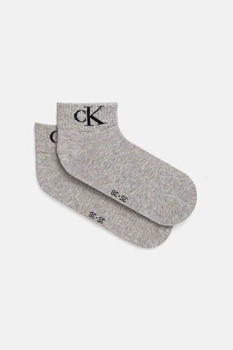 Calvin Klein Jeans skarpetki 2-pack damskie kolor szary 701228813