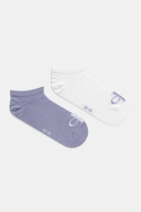 Calvin Klein Jeans sosete 2-pack femei, culoarea violet, 701228815