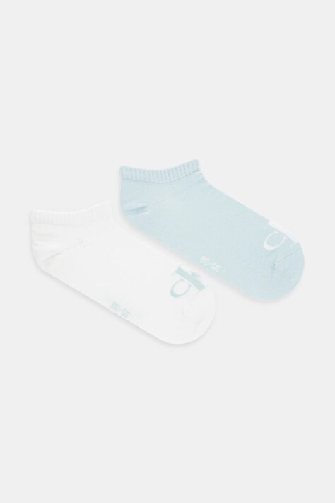 Ponožky Calvin Klein Jeans 2-pack dámské, tyrkysová barva, 701228815