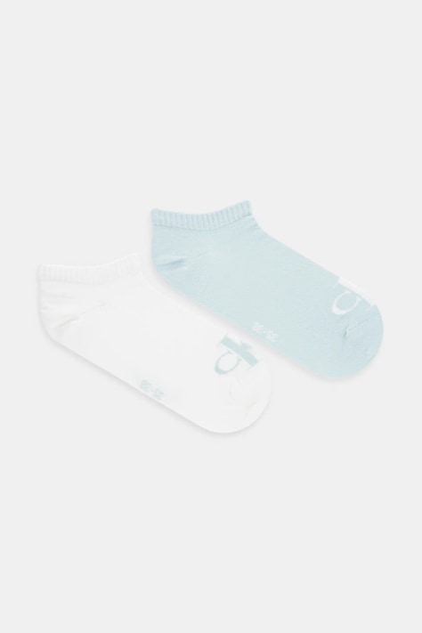Ponožky Calvin Klein Jeans 2-pack dámské, tyrkysová barva, 701228815