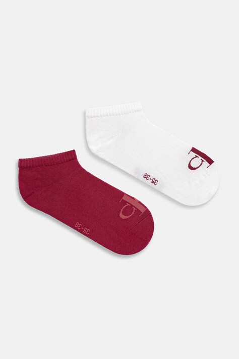 Calvin Klein Jeans skarpetki 2-pack kolor bordowy 701228815