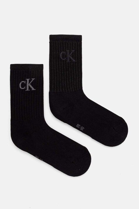 Носки Calvin Klein Jeans 2 шт женские цвет чёрный 701229467
