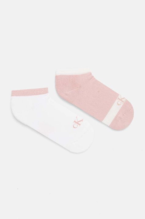 Κάλτσες Calvin Klein Jeans 2-pack χρώμα: ροζ, 701230600