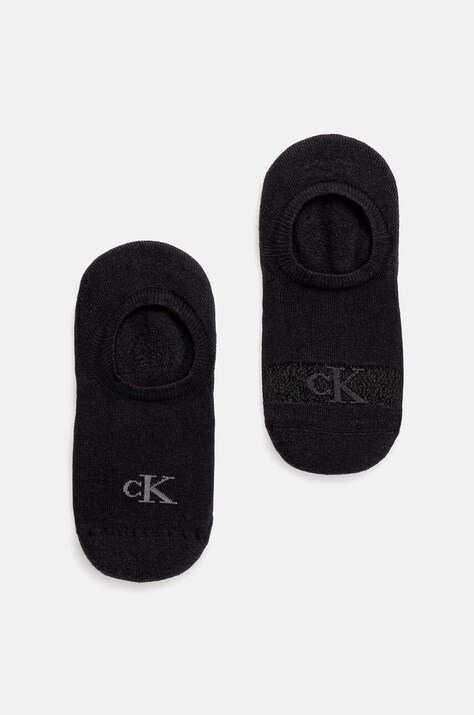 Κάλτσες Calvin Klein Jeans 2-pack χρώμα: μαύρο, 701230601
