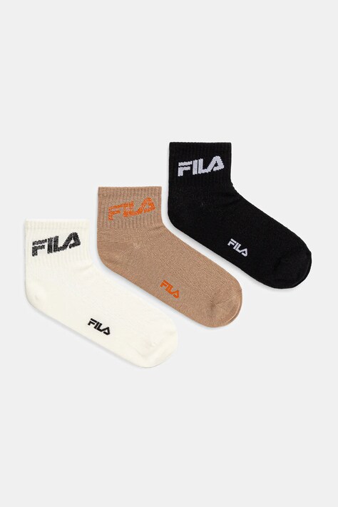 Fila șosete 3-pack culoarea bej, F6789