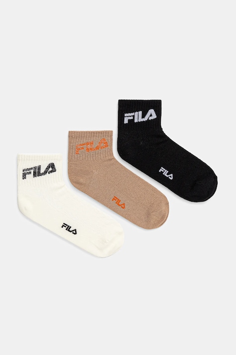 Fila șosete 3-pack culoarea bej, F6789