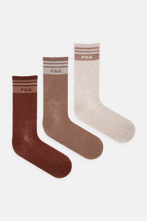 Fila skarpetki 3-pack kolor beżowy F6137
