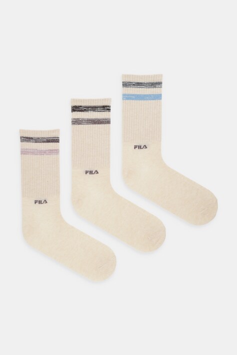 Fila skarpetki 3-pack kolor beżowy F6139