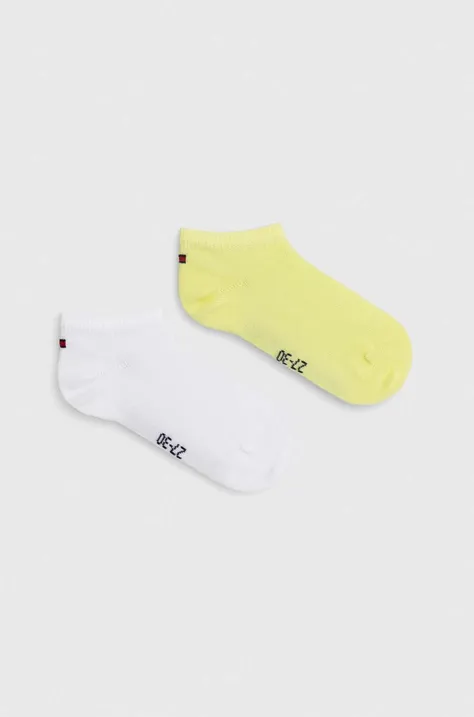 Дитячі шкарпетки Tommy Hilfiger колір жовтий