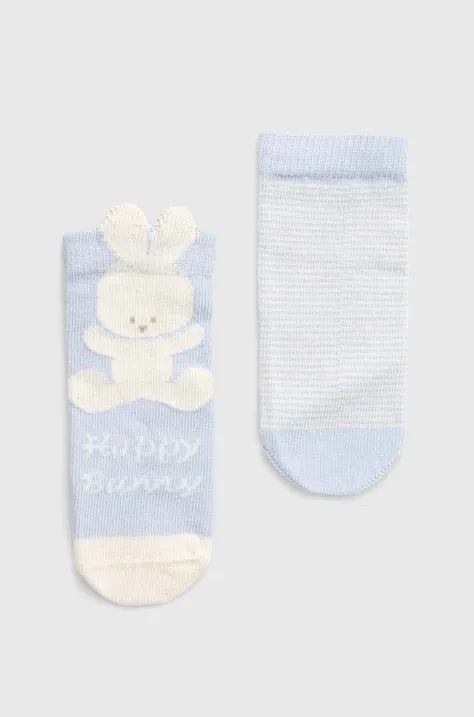 Бебешки чорапи United Colors of Benetton (2 броя) в синьо