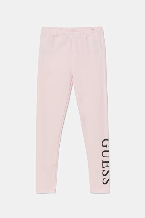 Dětské legíny Guess růžová barva, s potiskem, K3YB01 J1314