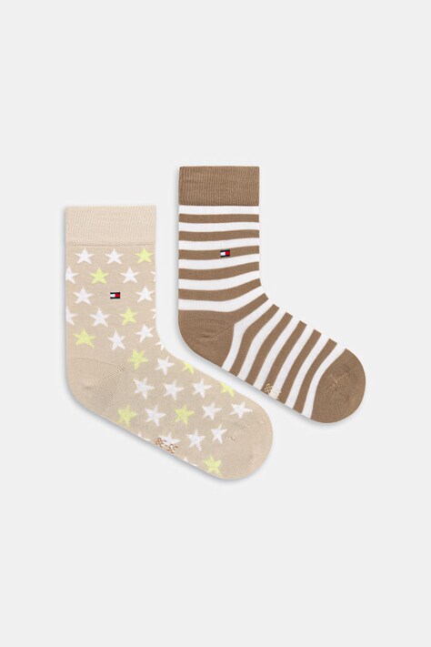 Tommy Hilfiger skarpetki dziecięce 2-pack kolor beżowy 100000816