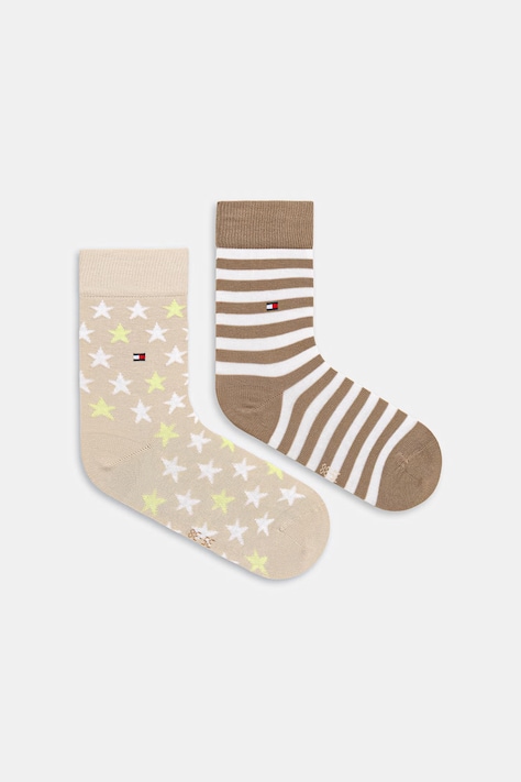 Tommy Hilfiger skarpetki dziecięce 2-pack kolor beżowy 100000816