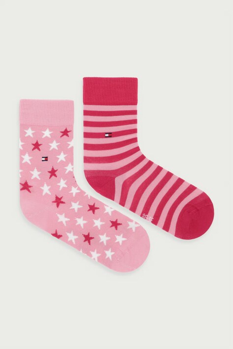 Tommy Hilfiger čarape za djecu 2-pack roze 100000816