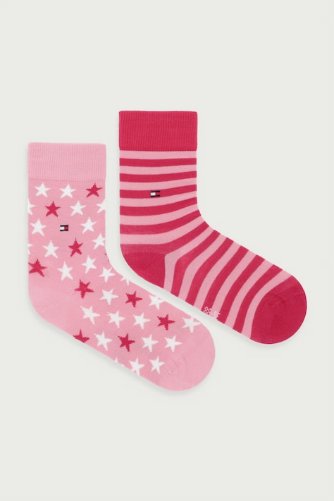 Tommy Hilfiger čarape za djecu 2-pack roze 100000816