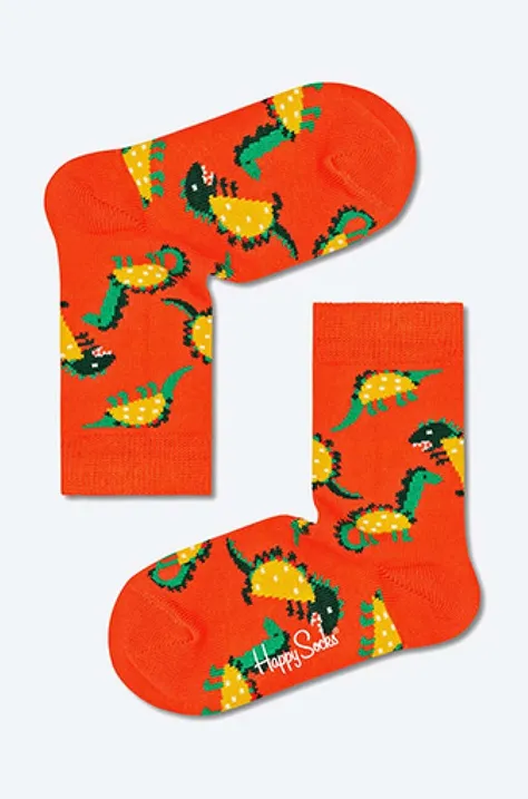 Happy Socks skarpetki dziecięce Tacosaurus kolor pomarańczowy Skarpetki Happy Socks Tacosaurus KTAS01-2900