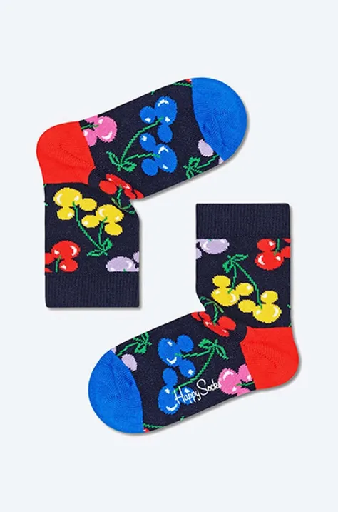 Dětské ponožky Happy Socks x Disney Very Cherry Mickey tmavomodrá barva, Skarpetki Happy Socks x Disney Very Cherry Mickey KDNY01-6501