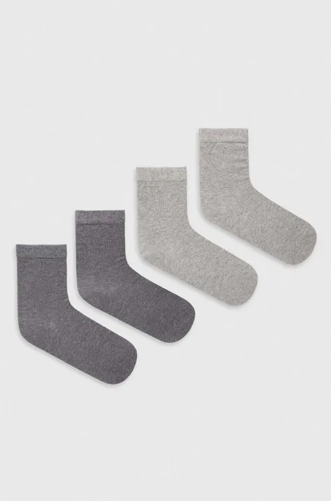 Dječje čarape United Colors of Benetton 4-pack boja: siva
