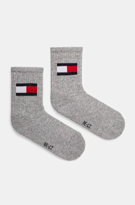 Čarape Tommy Hilfiger 2-pack boja: siva, 701229940