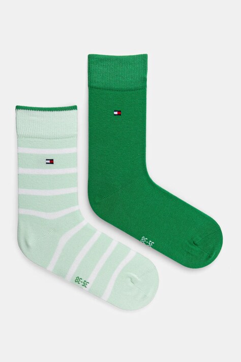 Tommy Hilfiger sosete copii 2-pack culoarea verde, 701229939