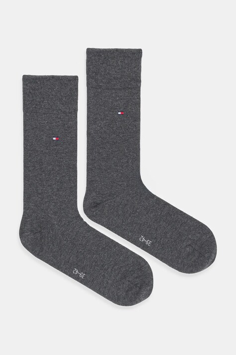 Čarape Tommy Hilfiger 2-pack za muškarce, boja: siva, 371111