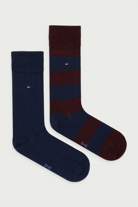 Tommy Hilfiger skarpety męskie 2-pack bordowe 342021001
