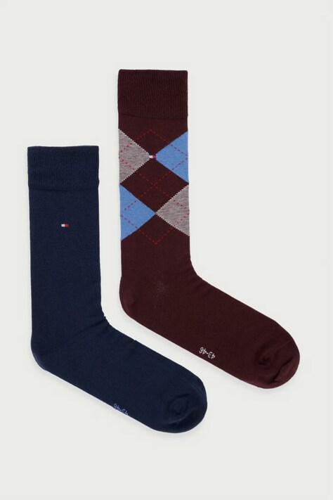 Tommy Hilfiger skarpety męskie 2-pack bordowe 100001495