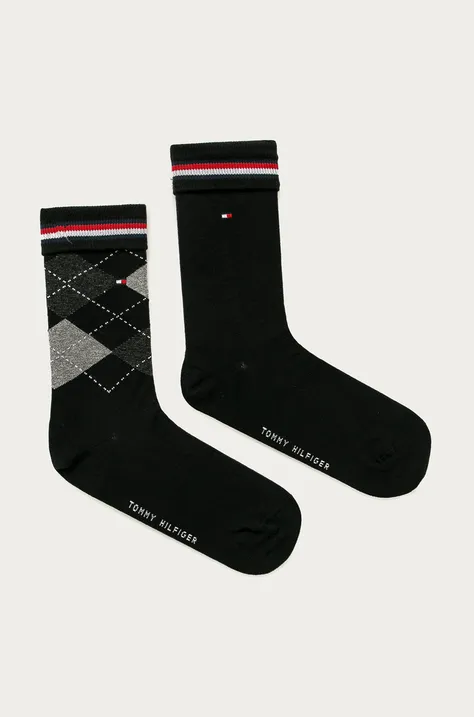 Шкарпетки Tommy Hilfiger (2-pack) колір чорний