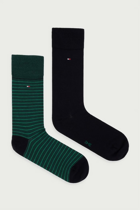 Tommy Hilfiger čarape za muškarce s pamukom 2-pack zelene 100001496