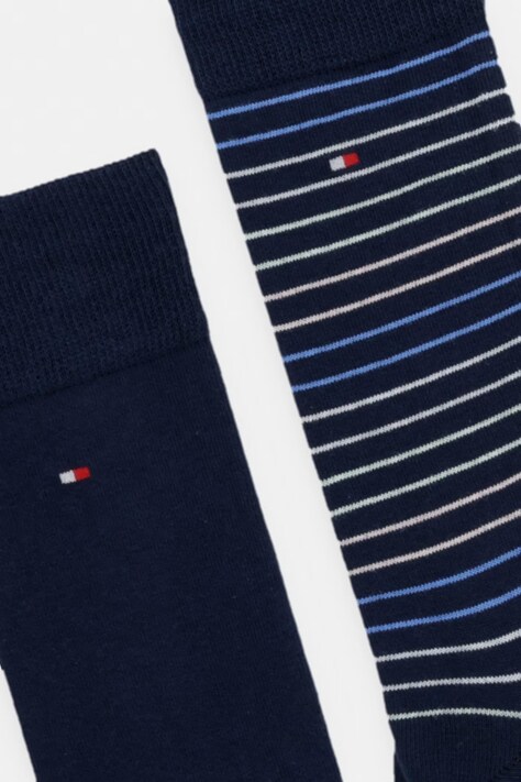 Tommy Hilfiger шкарпетки чоловічі з бавовною 2 шт — AA00-LGM0HC, блакитний — фото 2