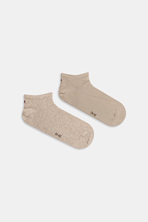 Tommy Hilfiger skarpety stopki męskie z bawełną 2-pack beżowe 342023001