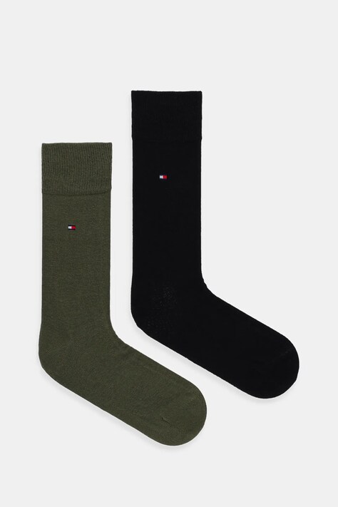 Tommy Hilfiger skarpetki 2-pack kolor zielony 371112