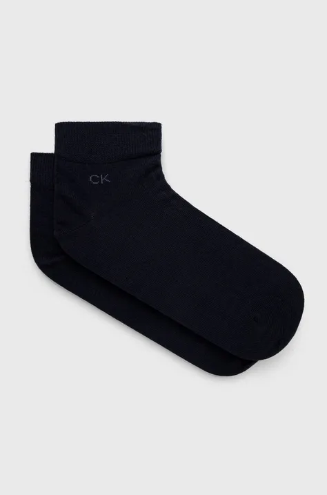 Calvin Klein κάλτσες (2-pack) ανδρικες, χρώμα: ναυτικό μπλε 701218706