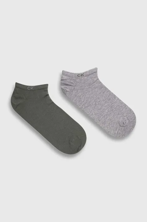 Ponožky Calvin Klein pánske, šedá farba, 701218707