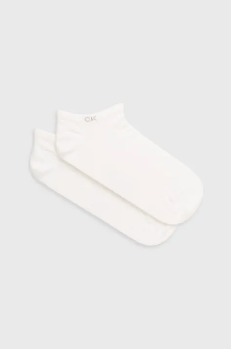 Κάλτσες Calvin Klein ανδρικες, χρώμα: άσπρο 701218707